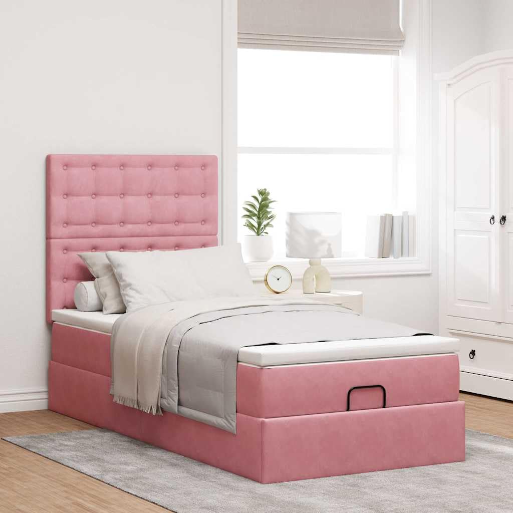 Velluto Premium Con Contenitore Rosa 90x200 cm