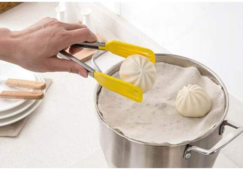 Bremorou 6 Tappetini Rotondi In Silicone Per Cestelli In Bambù - 25 Cm, Adatti Per Vapore E Friggitrice Ad Aria