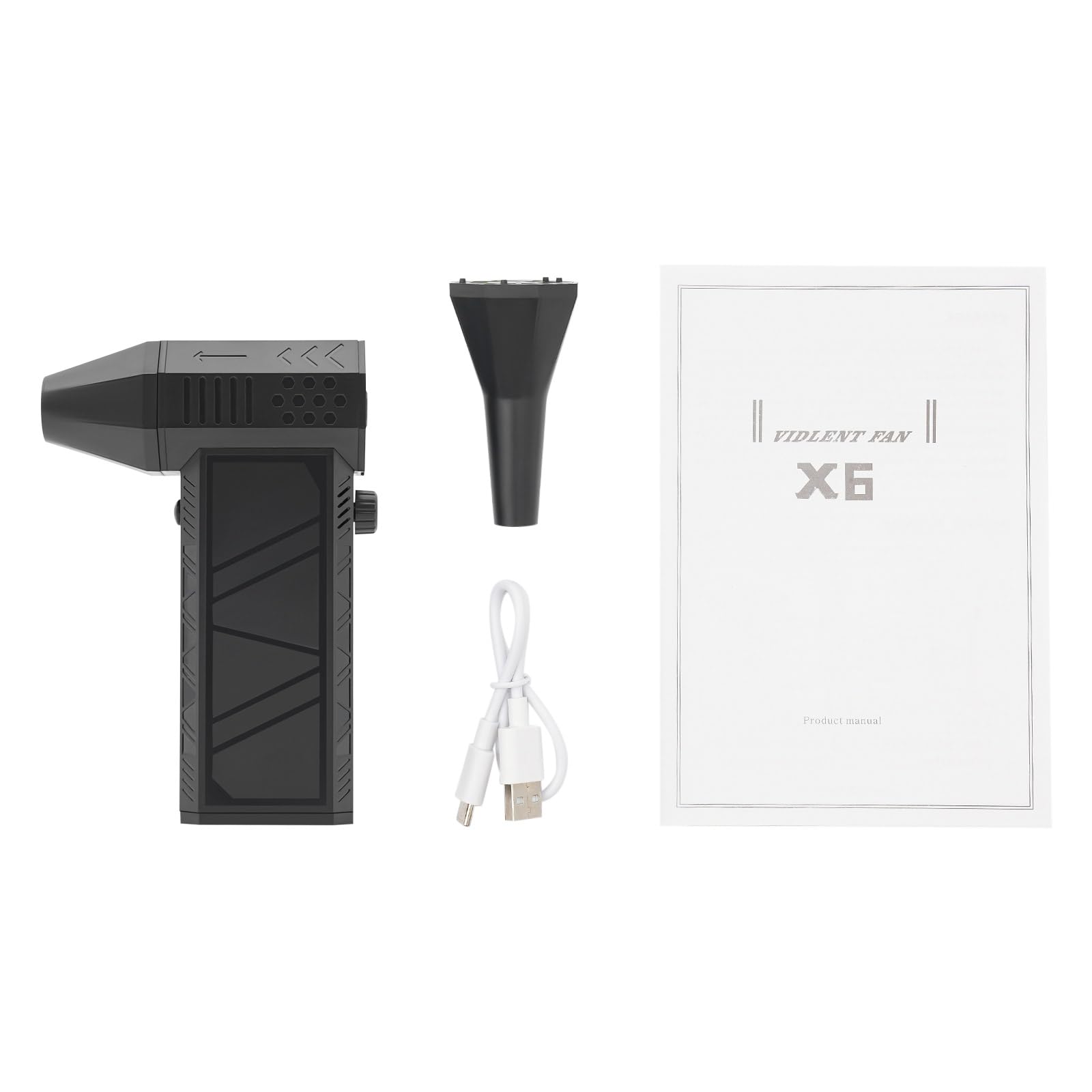 Soplador de Polvo Eléctrico, 230W Plumero de Aire Comprimido de velocidad continua, 130000RPM Aire Comprimido Limpieza PC, 4000mAh Soplador de Aire para PC, 170.6ft/s Max. Velocidad (Negro)