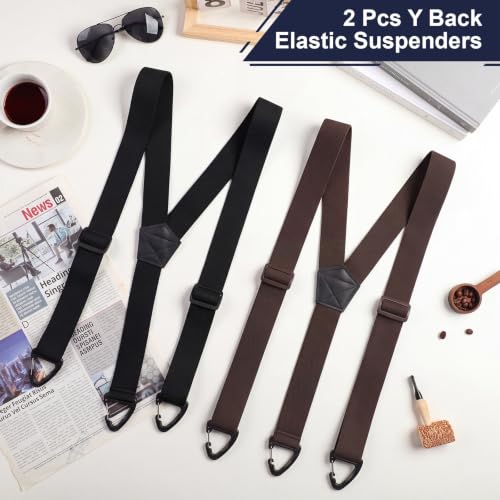 Image of Janmercy 2 Pcs Hidden Suspenders for Men, 1.5 inch