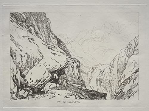 Poster image impression sur toile Mt. St. Gothard decoration murale maison salon moderne