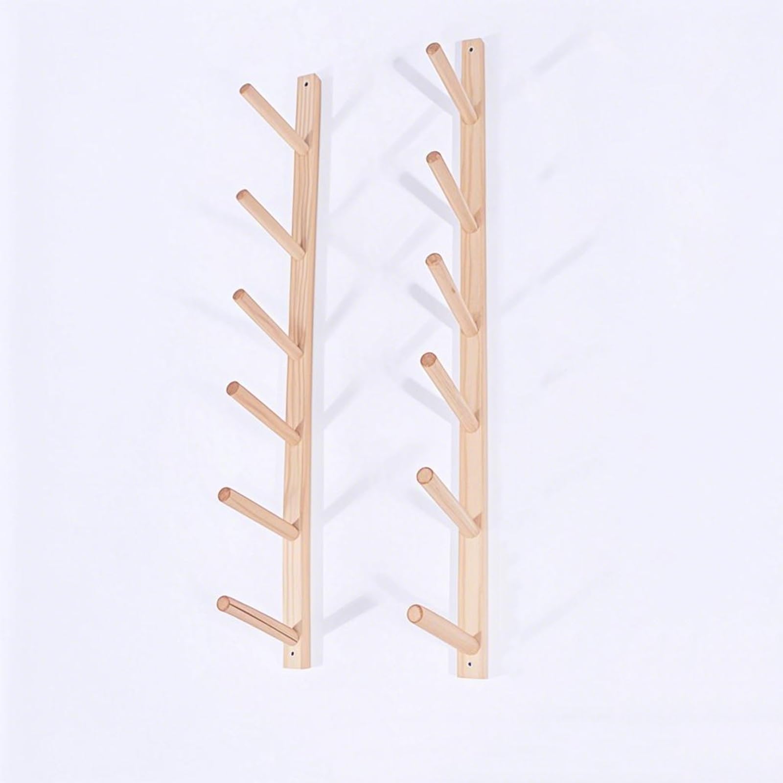 Étagère murale en bois pour tapis de yoga et matériel fitness 107cm