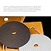 Carbon Fiber CD Mat, Improve Listening Experience, Full Sound Quality, Sturdy, Suitable for All CD Players with 0.2mm Thick (Black)