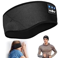 MUSICOZY Sleep Headphones Headband Bluetooth Soft Headphones for Sleeping & Sport with Thin Speakers,Wireless Music Earphones Tech Gifts for Men Women Teens Yoga Workout Fitness Relax Travel