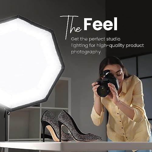 Image of DIGITEK DSBH-120 (120cm) Lightweight & Portable Soft Box Comes with S2 Type Bracket & 2 Diffuser Sheets | Carrying Case | Compatible with All Flash Speedlights (DSBH-120)