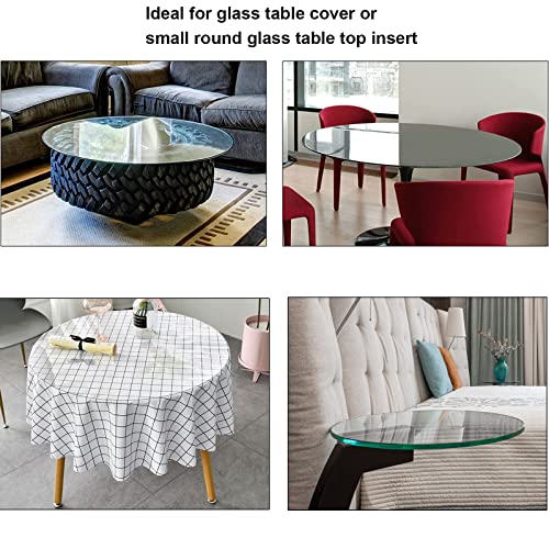 Plaque de verre transparent haut de gamme pour dessus de table rond securit