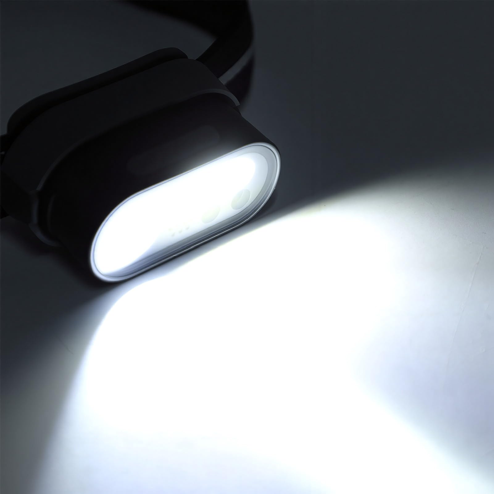 Wasserdichter, Wiederaufladbarer IPX4-Stirnlampe mit Stativhalterung und Intelligentem Bewegungssensor für Angeln und Nächtliche Abenteuer