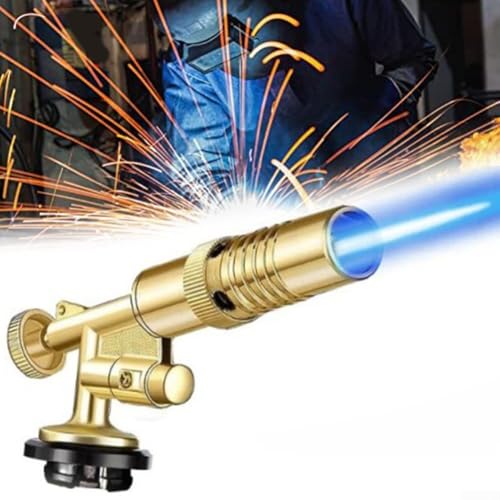 Antorcha de soldadura, soplete de gas butano, control de llama de alta temperatura, para soldadura y soldadura, trabajo de chapa, calefacción a alta temperatura, cocina