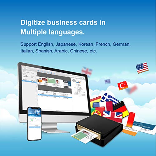 Image of PenPower WorldCard Cloud Business Card Scanner for Window /Mac /Smartphone, Save and Manage Your Contacts by Cloud