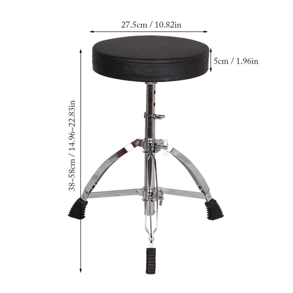 Buy Adminitto88 Drum Stool Drum Stool Adjustable Deluxe Thick Padded