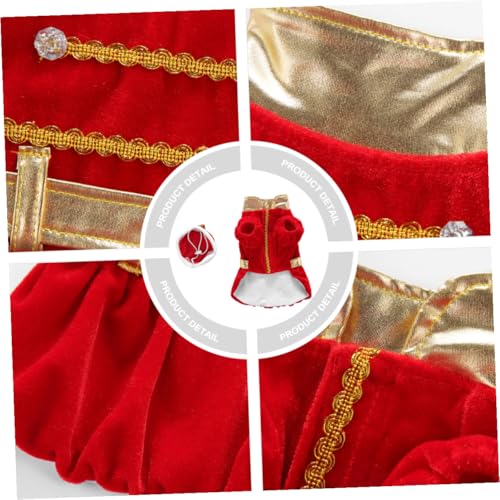 Disfraz Halloween para perro rojo talla M miniatura 3