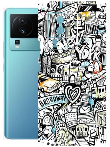 Image of AtOdds - Full Body Back Screen Guard Protector Film - Lamination Wrap Skin Sticker Compatible with IQOO NEO 7 PRO (5G) | Scratchproof Matte Finish (Graffiti 26)