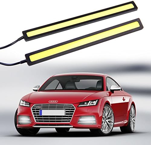 LED Lights 2X Super Bright COB Car White 12V for DRL Fog Driving Lamp Waterproof