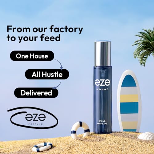 Image of Eze Perfume Nomad EDP for Men | Fresh Woody Long Lasting 18ml Fragrance | Office, Daily Wear