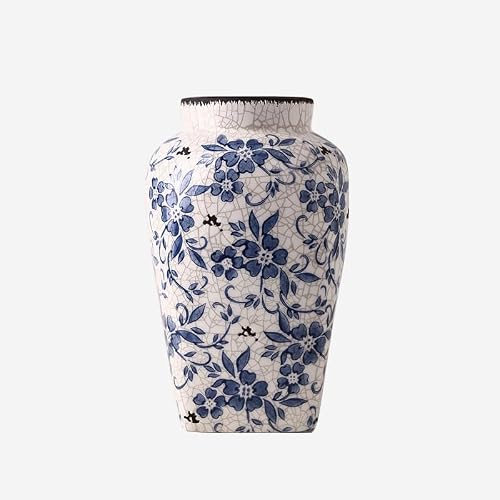 Floor Vase Home Decoration Ceramic Vase Chinese Style Painted Large Vase Living Room Study Decoration Floor-standing Ornaments Floor Vases Decorative Tall