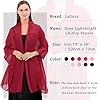 Ladiery Sheer Chiffon Tücher und Wraps für Abendkleider, Damen leichter weicher Schal für Hochzeit Braut Schultertuch #5