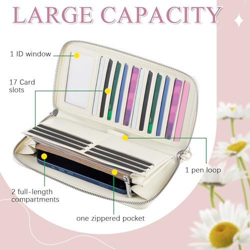 Bling Glitter Sparkly Wallet for Women Birthday Rhinestone Wallet RFID Blocking Phone Purse Gifts for Mom Mother's Day(Silver)4