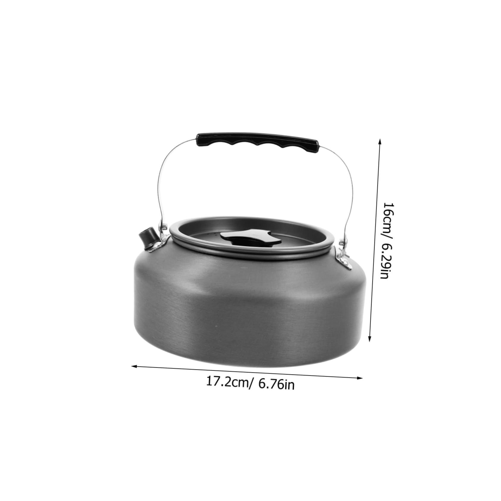 SUPVOX Aluminium Alloy Outdoor Tea Kettle Compact Camping Water Pot Portable Pot for Tea
