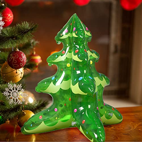 YQYAZL 2PCS Christmas Inflatables Tree Decorations, Inflatable Xmas Tree Blow Up Decoration for Indoor/Outdoor Use - Image 3