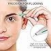 Precision Tweezers for Eyebrows, Terresa 4 Pack Eyebrow Tweezer Set for Ingrown Hair Removal, Professional Brow Tweezers for Women & Girls, Daily Beauty Hair Plucking Tool with Carry Case