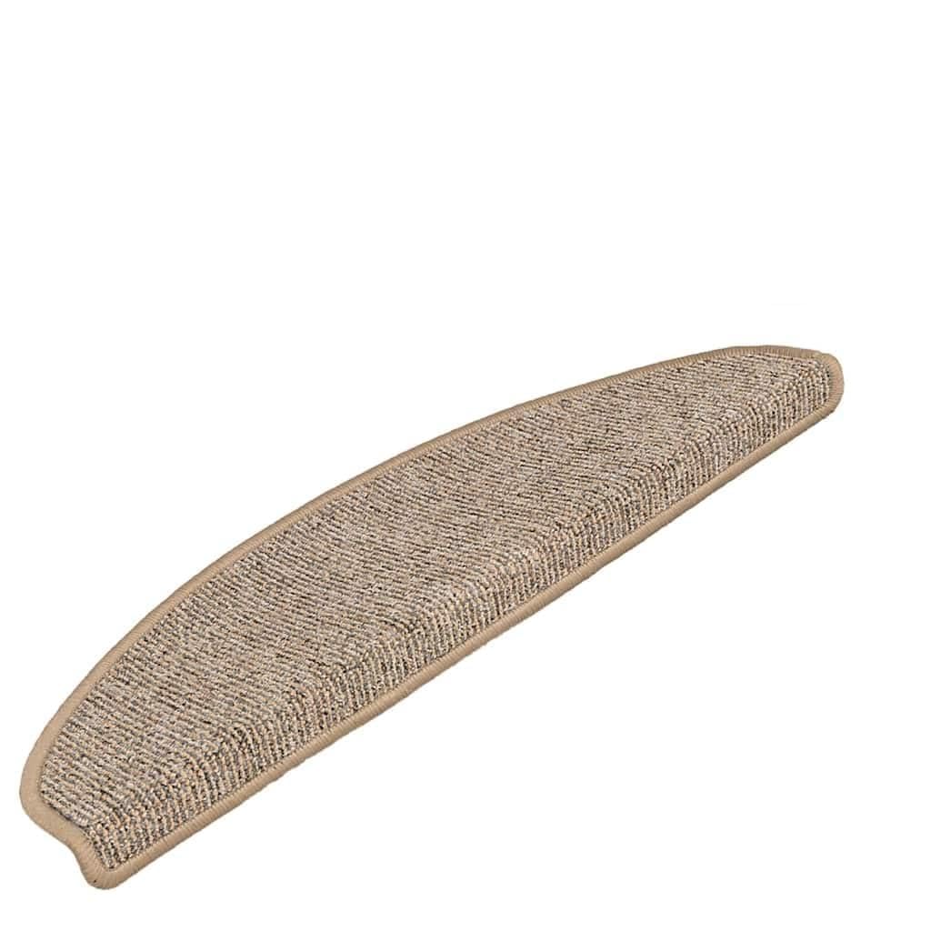 Maty schodowe 15 sztuk 65 x 21 x 4 cm Brązowe półokrągłe PP