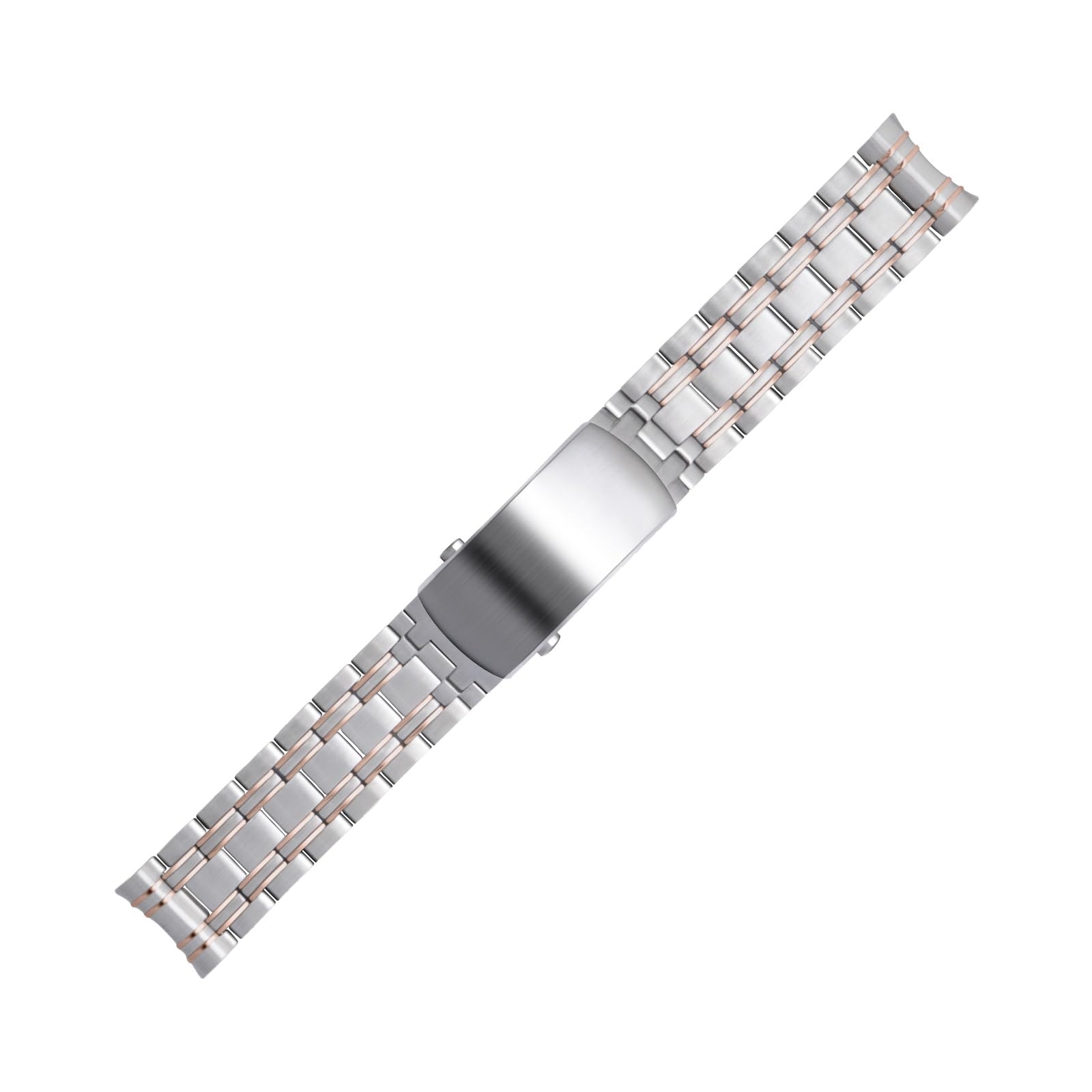 Pasek ze stali nierdzewnej do zegarka o szerokości 15 mm, 17 mm, 18 mm, 23 mm i 25 mm, solidny pasek metalowy