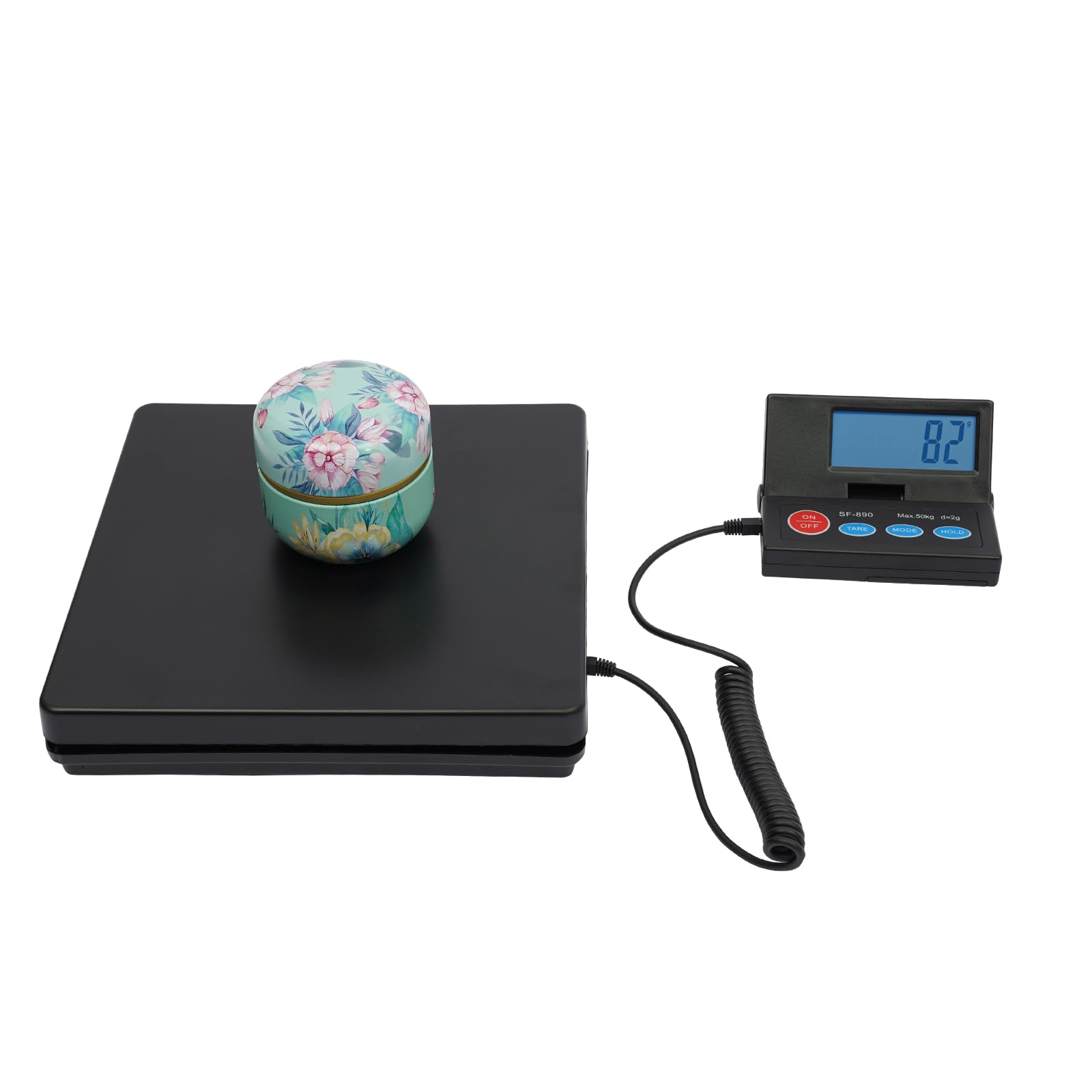 Balance électronique pour colis 50 kg avec écran externe noir