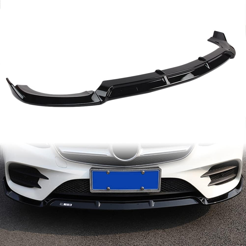 Auto Frontlippe Frontspoiler für Mercedes Benz W213 E-Class 2016-2019, Auto Frontspoilerlippe Splitter Frontschürze Lip Splitter Diffusor-Spoiler Body Kits