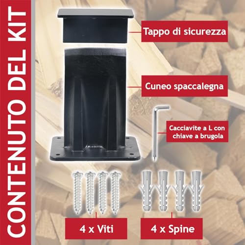 SPARES2GO Scalpello Per Legna Da Ardere, Grande, Resistente, Per Spaccare Legna Da Ardere - 6