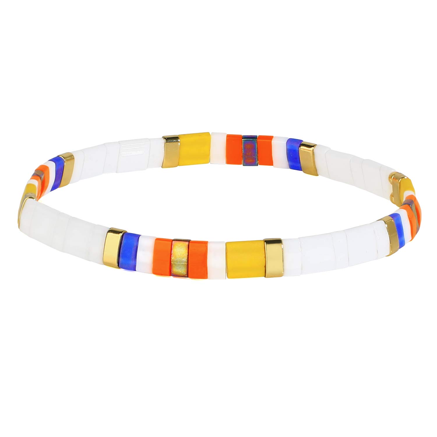 KELITCH Damen Freundschaftsarmbänder Perlen Strang Armbänder