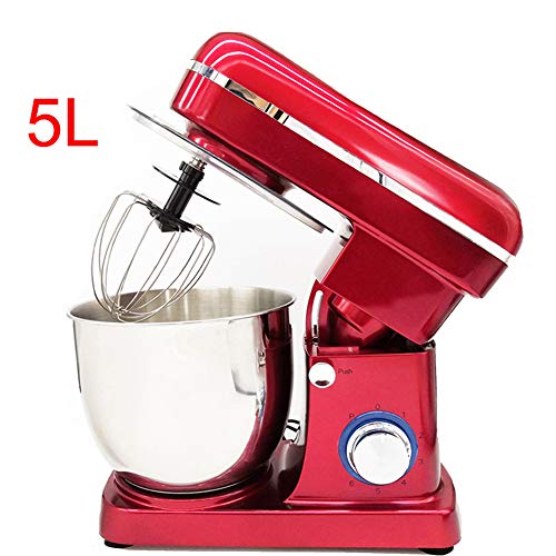 Küchenmaschine,Leistungsstarke 1500 W,5 L Edelstahl-Rührschüssel, Inkl 3 Rührelementen, Acryl-Mixaufsatz, Multi-Zerkleinerer,Zitruspresse