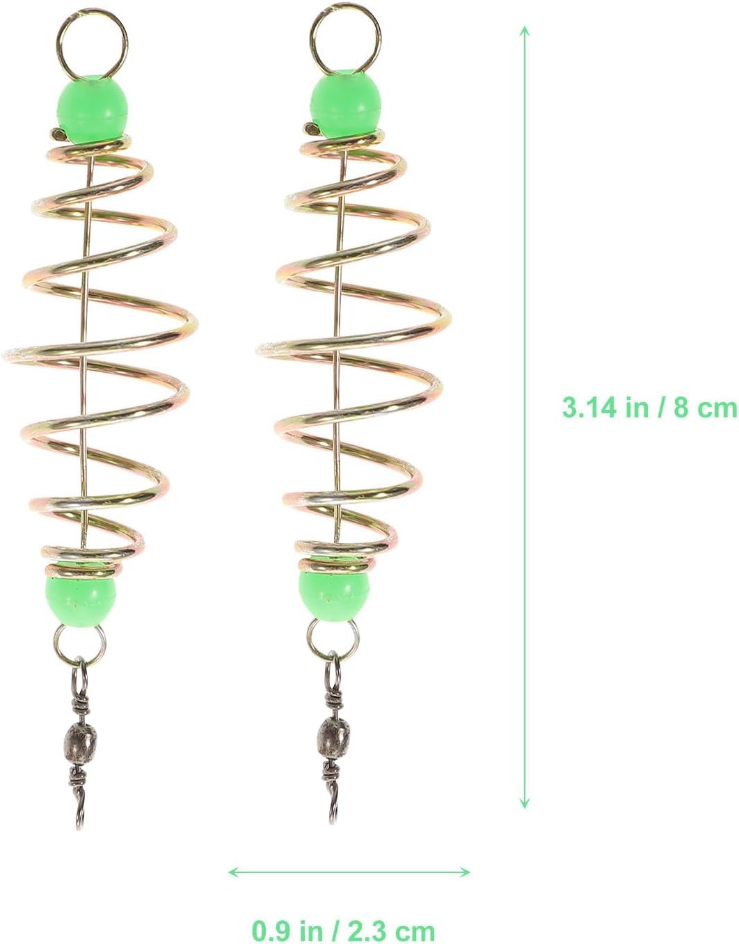 24 piezas de jaula de trampa de cebo de pesca: soporte de cesta de alimentación para equipo de pesca de carpa, acero al carbono, señuelo grueso, accesorios de pescado, cesta de regalo para amigos