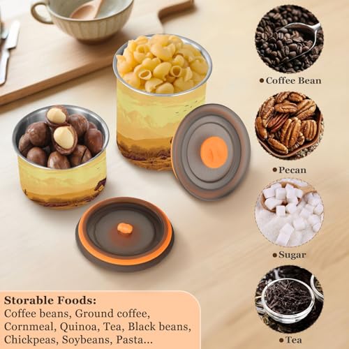 Bote de Café de Acero Inoxidable ATTX 900ml con Tapa Hermética miniatura 5