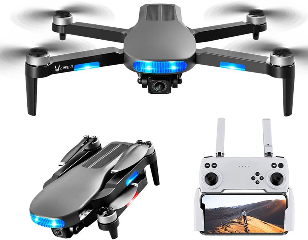 Brushless Motor Drone, Foldable GPS Drone With 8K EIS ESC Camera, Drone With Gesture Control And GPS Follow Mode, One Key Take Off/Return 30 Minutes Long Battery Life (B 1 battery)