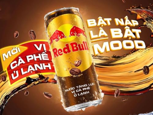 Image of Red Bull Cold Brew Coffee Flavoured Energy Drink, DECADENT, Each 250ml X 6 Cans Limited Edition (Product Of Thailand)