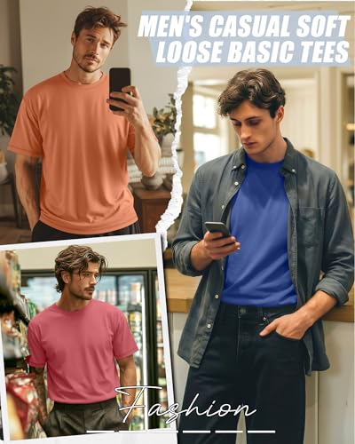 Image of Neer 3 Pack Big and Tall T-Shirts for Men L-7xl Tops | Large Casual Stretch Workout Tees, Short Sleeve Crewneck Oversized Shirts, Classic Summer Outfits, Comfy Basic Loose Clothes