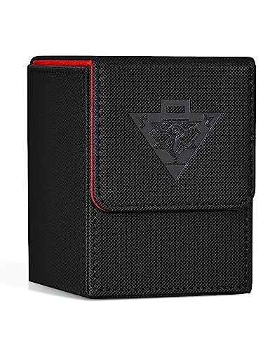 ZLCA Card Deck Box Fits YuGiOh TCG, Card Storage Box with Dividers Holds 100+ Sleeved Cards, Premium...