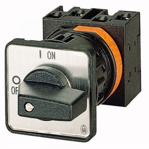 Eaton P1-25/EZ/N Interruptor ON-OFF, 3 Polos con N, 25 A, Montaje Empotrado con Fijación Central