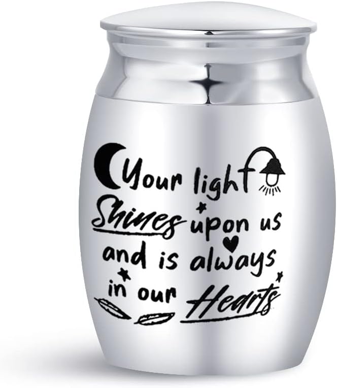 Mini Cremation Urn for Human Ashes Mom Dad Brother Sister Daughter Son Brother Sister Sepulchral Cinerary Funeral Keepsake Memorial