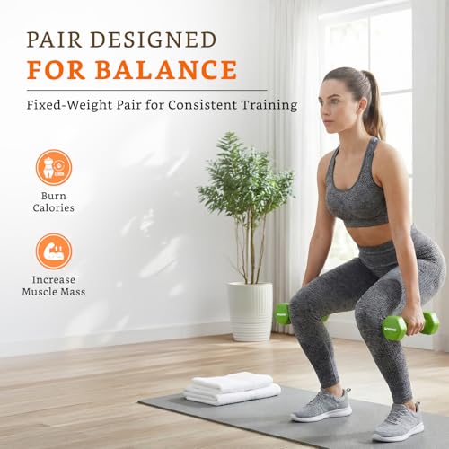Image of Amazon Brand - Solimo Vinyl Dumbbell