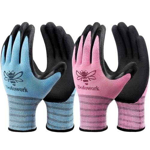 DOFOWORK Gardening Gloves - 6 Pair Gardening Gloves for Women,...