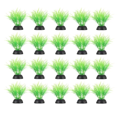 NOLITOY 20pcs Fish Tank Landscaping Water Plants Guppy Grass Live Aquarium Plant Fish Tank Plants Underwater Plants Aquarium Plants Fish Hut Artificial Water Plants Plastic Succulents