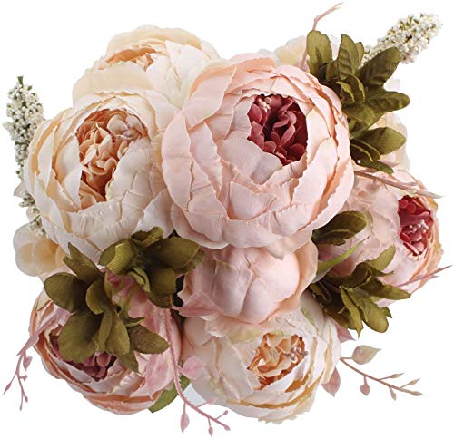 Ancokig Vintage Artificial Peony Silk Flowers...