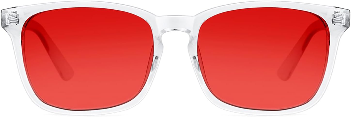 TIJN Blue Light Blocking Glasses Photochromic Lens Sunglasses Anti Eyestrain and UVA/UVB for Women and Men