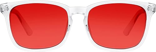Miniatura 16 de TIJN Lentes de bloqueo de luz azul para mujeres y hombres, marco transparente cuadrado, anteojos nerd anti rayo azul, gafas para pantalla