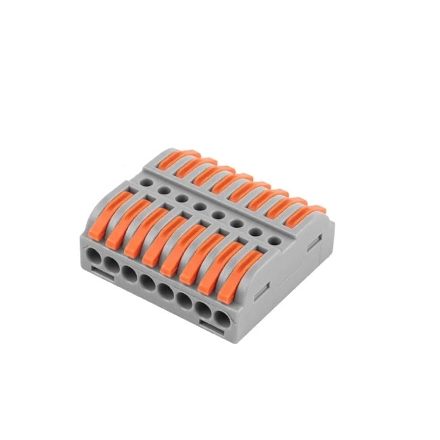 Universal Compact Wiring Splicing Conector Quick Press Type Electrical Wire Connector Push-in Lever 2-12 Pin Compact Wiring Terminal Universal Splitter Cable Connectors(NC-22-4,25PCS)