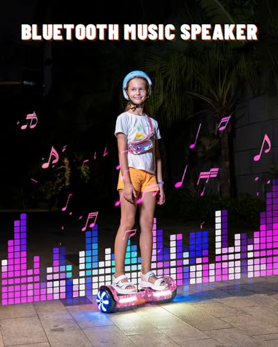 Simate P6 Scooter, Bluetooth Speakers And Led Light-Up Wheels, App Control, Dual 250W Motors, 8.5 Mph Max Speed & 8.5 Miles Max Range, Gifts For Kids Adults Girls Boys thumb #1