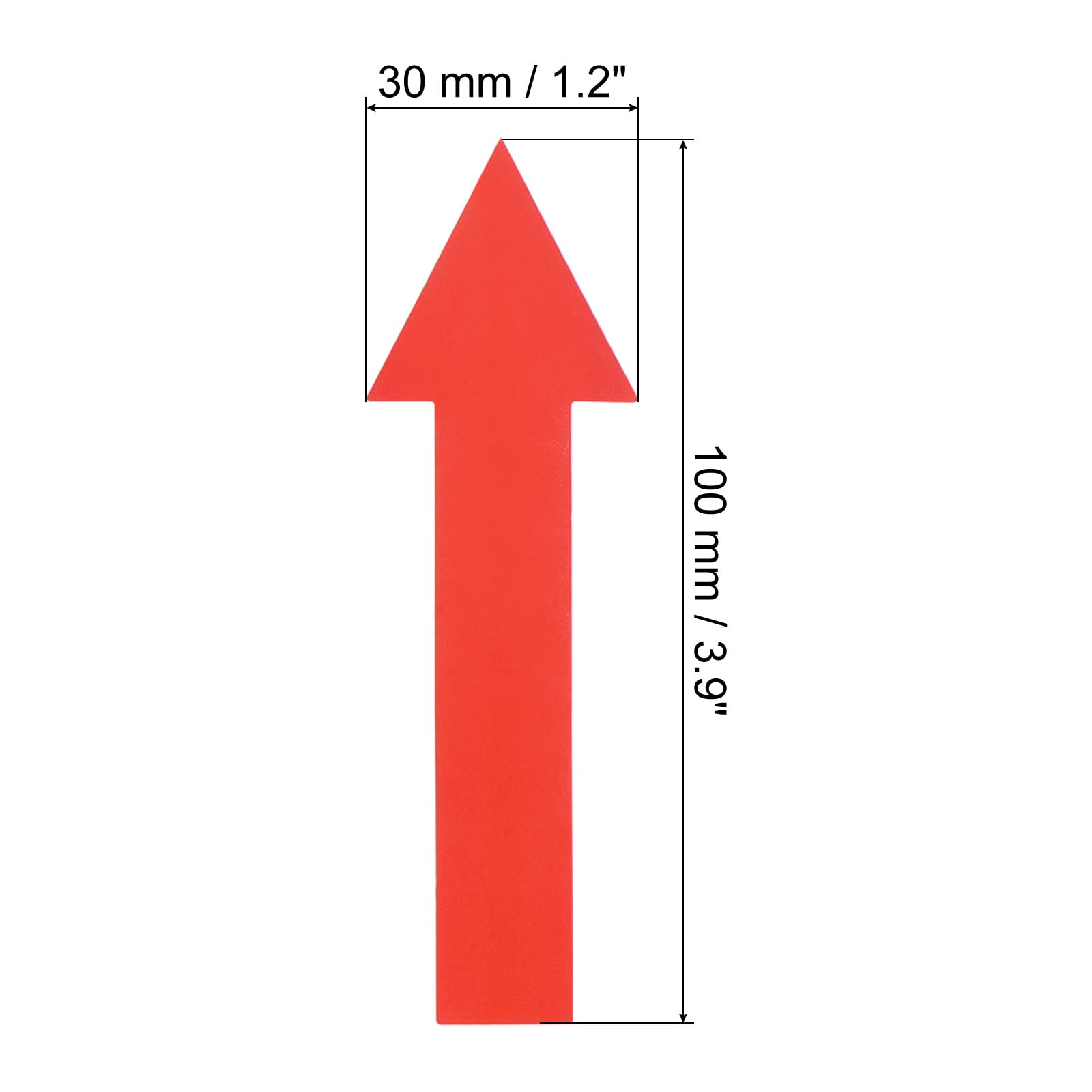 PATIKIL 12 Adesivi Freccia Per Pavimento Rosa 30x15cm – Autoadesivi Impermeabili Per Distanziamento Sociale E Indicazioni Stradali - 3