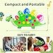 Dinosaurier Farbensortierspiel Zählen Superweiches Squeeze Sensorikspielzeug für Kleinkinder Montessori Lernspiel Farberkennung Feinmotorik Training Reise Anti Stress Spielzeug ab 3 Jahren (Grün)