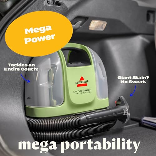 BISSELL Little Green Mini Cordless Handheld Deep Cleaner (Model 4015) — view 5